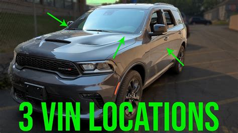 Vin Locations Dodge Durango Youtube