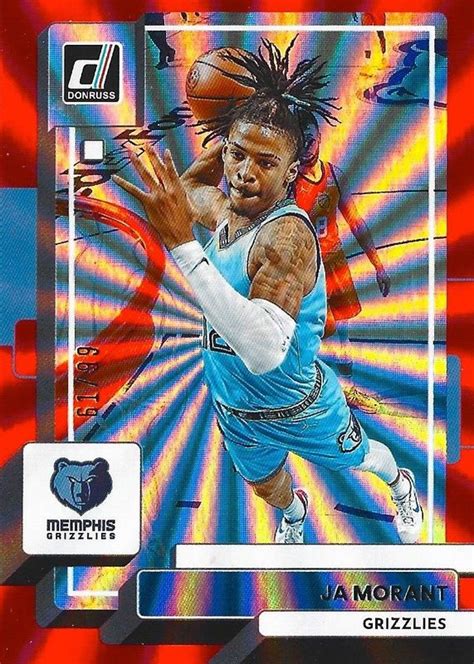 Ja Morant 2022 Donruss 156 Holo Red Laser 99 PSA 10 Price Guide