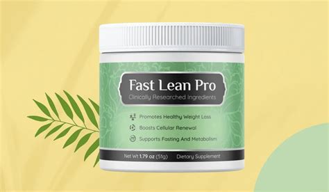 Fast Lean Pro Reviews Is This Weight Loss Powder Effective