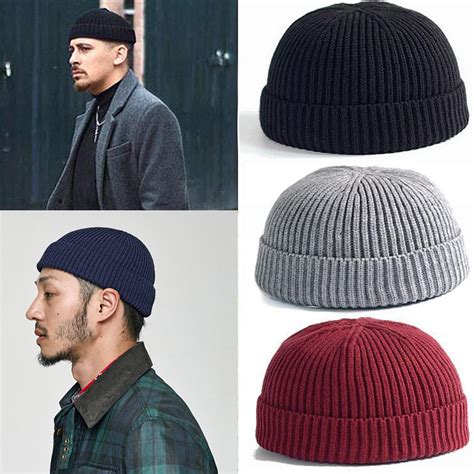 Unisex Solid Color Knitted Wool Hat Skull Cap Beanie - CNCAPS