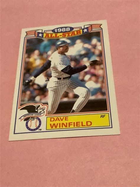 Topps All Star Game Commemorative Set Dave Winfield Hof Sharp