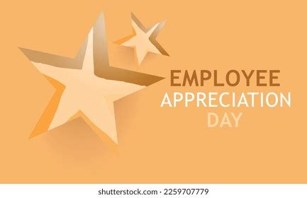 Employee Appreciation Day Template Background Banner Stock Vector ...