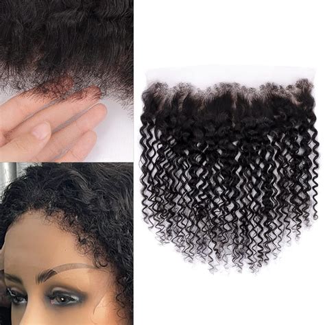 Amazon MYSHINYWIGS Curly HD Lace Frontal 4C Natural Hairline Full