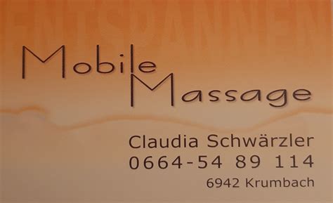 Claudias Mobile Massage Wohlbefinden At