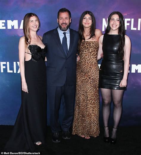 Adam Sandler Poses With Glamorous Wife Jackie And Their Two Daughters