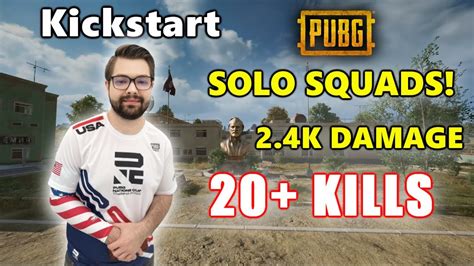 Eu Kickstart Kills K Damage Solo Squads Pubg Youtube