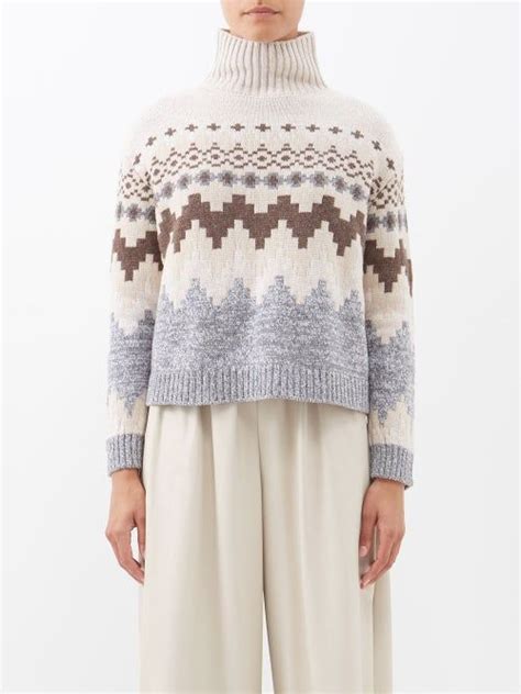 Weekend Max Mara Maser Sweater Beige Multi ShopStyle Sweaters