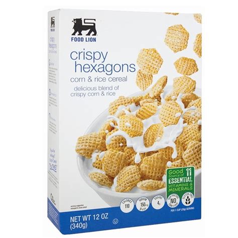 Food Lion Cereal Corn And Rice Crispy Hexagons 12 Oz Delivery Or