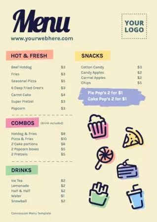 Customize a Concession Stand Banner Template