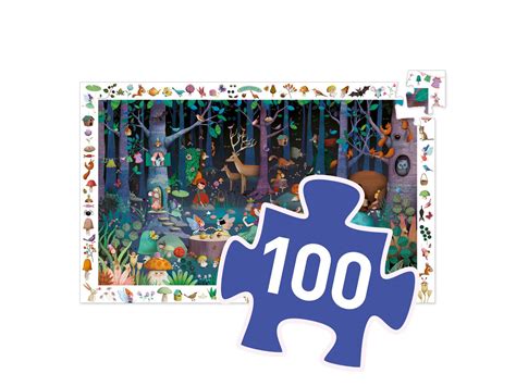 Puzzle Observation Forêt Enchantée 100 Pièces BornToBeKids