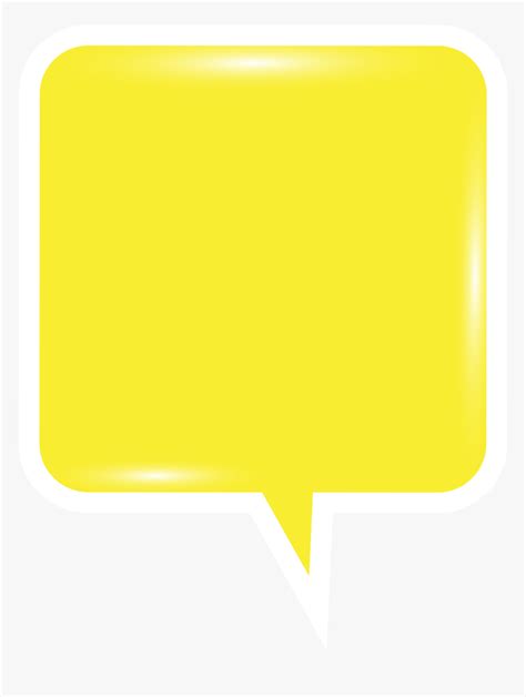 Yellow Speech Bubble Png Transparent Png Kindpng