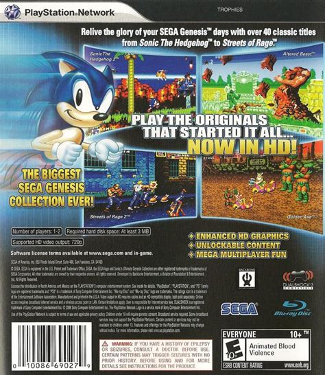 Sonic S Ultimate Genesis Collection Cover Or Packaging Material Mobygames