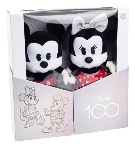 Disney Set 2 Peluches Mickey Y Minnie Mouse Disney 100