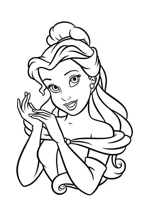 Princesa Bela Para Colorir Imprimir Desenhos