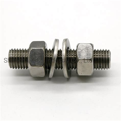 Inconel 625 Uns N06625 W Nr 2 4856 Stud Bolt With Nut Washer