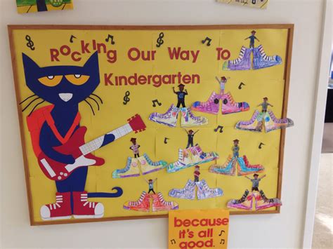 Pete the cat prek graduation bulletin board Kindergarten Bulletin ...