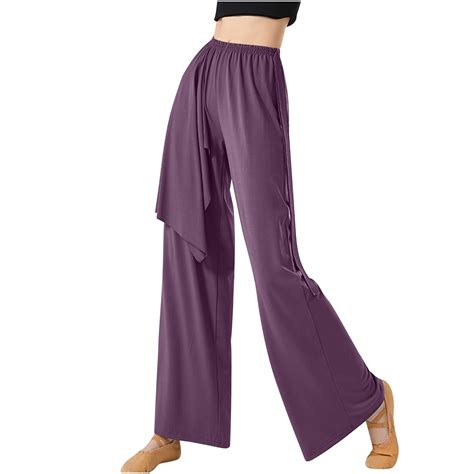 Hfyihgf Womens Wide Leg Lounge Yoga Pants Ruffle Elastic High Waisted