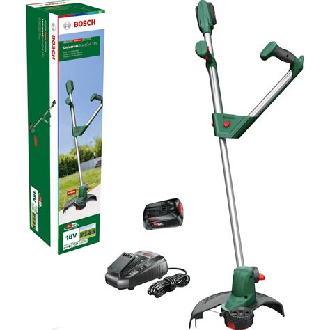 Bosch Universalgrasscut 18 26 18v Cordless Grass Trimmer And Edger 260mm 2 X 2 5ah Li Ion Charger