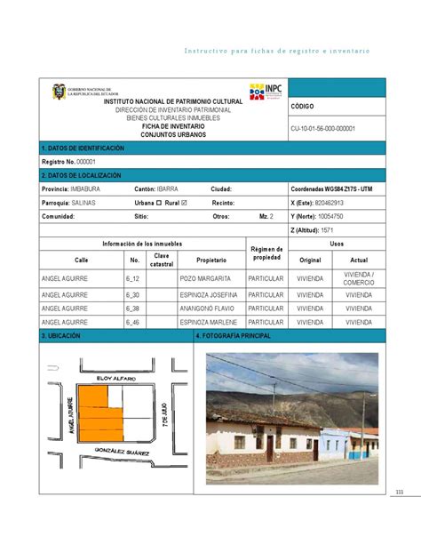 Ficha De Inventario