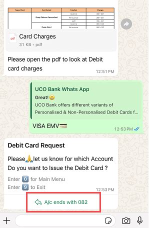 How To Apply For A UCO Bank ATM Debit Card Online Via WhatsApp