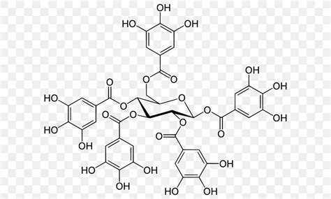 1 2 3 4 6 Pentagalloyl Glucose Gallotannin Pentagaloil Glukoza