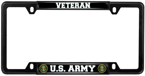 U S Army Veteran Patriotic Car Metal License Plate Frame Best