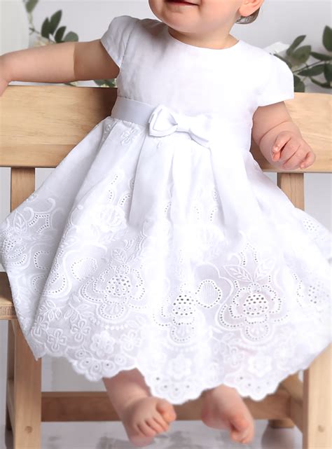 Robe De Bapt Me Coton Brod Pour B B Ou Petite Fille