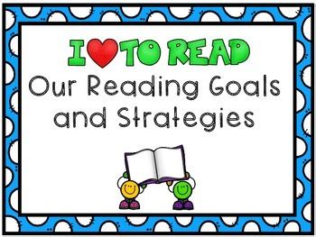 The Reading Strategies Goal Posters By For The Love Of Literacy