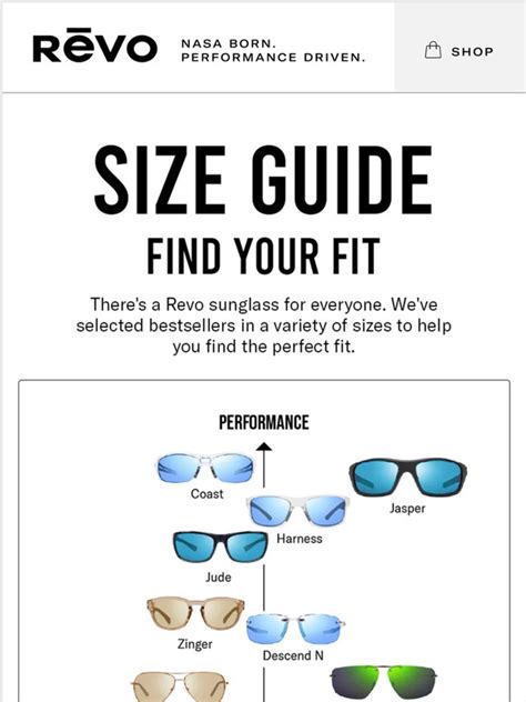 Revo Sunglasses Find Your Fit Revo Size Guide Milled