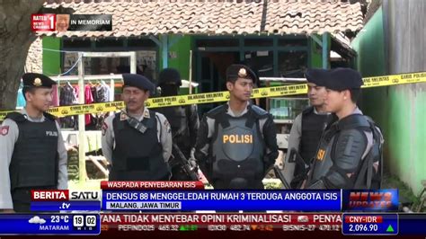 Densus 88 Geledah Rumah Terduga Anggota ISIS Di Malang YouTube