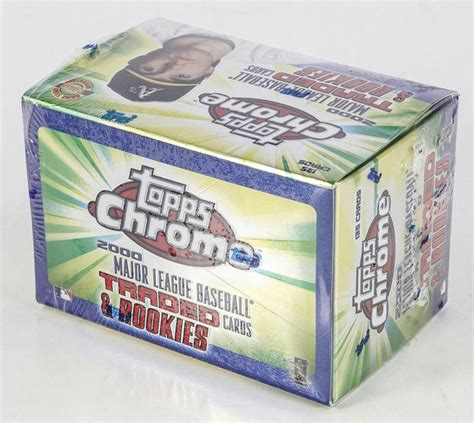 2000 Topps Chrome Traded And Rookies Baseball Factory Set Box Da Card