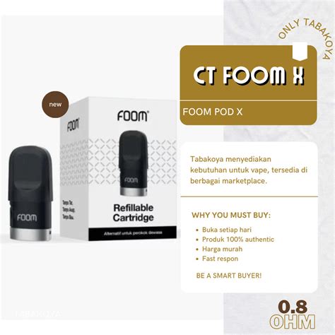 Jual Cartridge Foom Pod X Kit Authentic Catridge Refillable By Foomlab