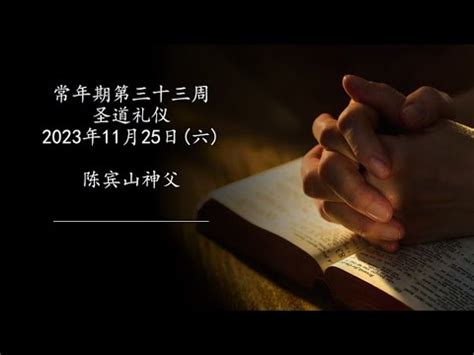 2023年11月25日六每日圣道礼仪 陈宾山神父主持 Mandarin Liturgy of the Word celebrated by