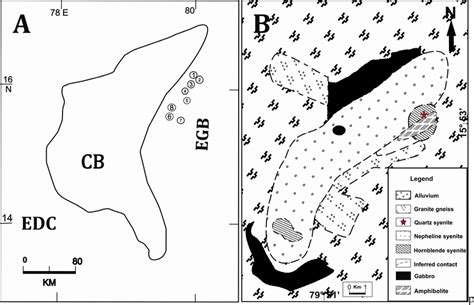 A Map Showing The Generalized Outline Of The Cuddapah Basin And Its