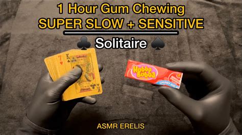 Asmr Intense Bubble Gum Chewing Playing Solitaire No Talking Asmr