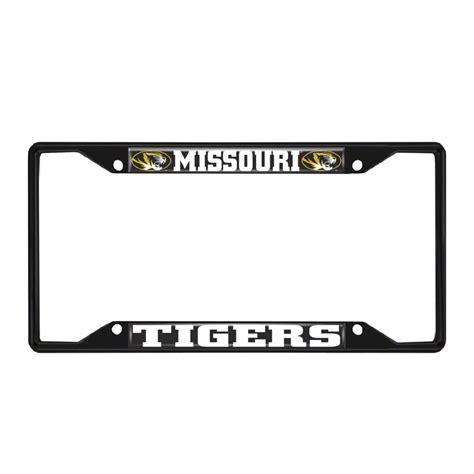 Universal AM License Plate Frame With University Of Missouri Logo