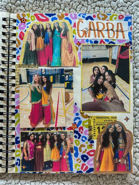 Garba High School Scrapbook Senior Scrapbook Scrapbook Colorful