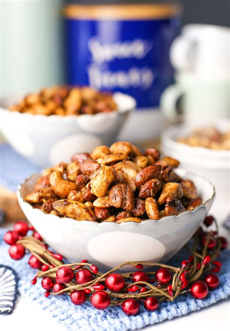 Six Ingredient Cinnamon Sugar Candied Nuts Yay For Food