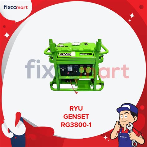 Jual Ryu Generator Rg 3800 1 Ryu Mesin Genset 2800 W Shopee Indonesia