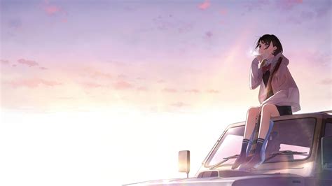 Her Blue Sky 4k Wallpaper,HD Anime Wallpapers,4k Wallpapers,Images ...