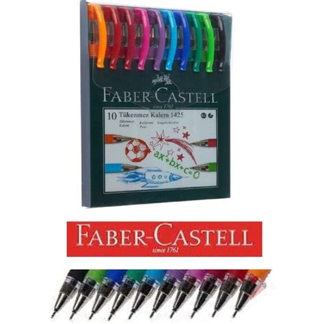 Faber Castell Renkli Tükenmez Kalem Iğne Uçlu 10 Renk Faber Fiyatı