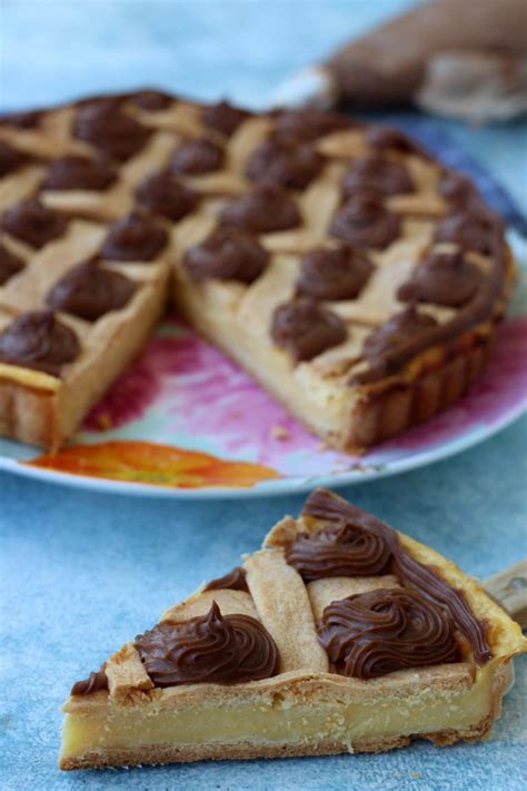 Crostata Classica Di Frolla Con Crema Bicolore Cibo Che Passione