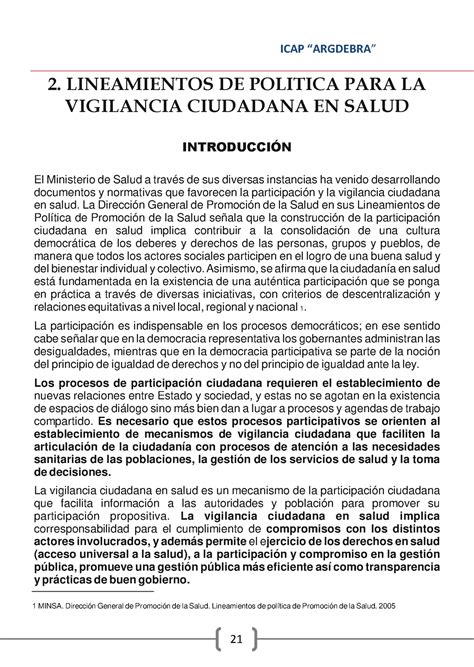 02 1460 Trabajo Social En La Actualidad 2 Lineamientos De Politica Para La Vigilancia