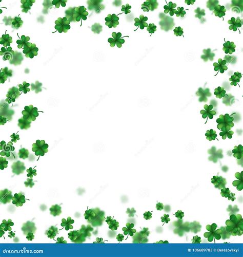 St Patrick S Day Frame Isolated On White Background Eps 10 Vector Stock Vector Illustration