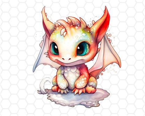 Cute Baby Dragon Png File for Sublimation Baby (Instant Download) - Etsy