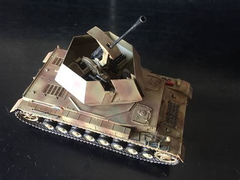 1 35 FlakPanzer IV Ostwind German WWII ドイツ4号対空戦車 オストウインド ITALERI製