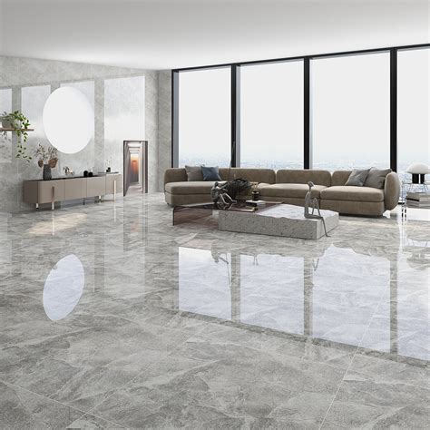 Foshan 600X600 Gray Porcellanato Polished Porcelain Tiles 800X800 Floor