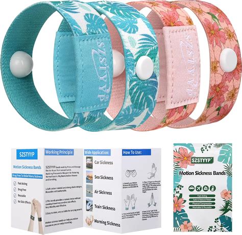 Amazon Szstyyp Motion Sickness Bands Sea Sickness Wristbands For