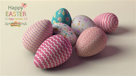 Happy Easter 3d Eggs Version 10 On Behance