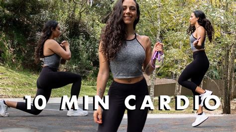 Rutina 10 Min Cardio Hiit Piernas Y Cuerda Para Saltar Youtube